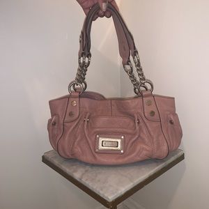 Genuine Leather Pink Shoulder Bag